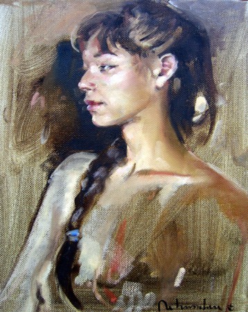 Jeune fille de profil de Christoff Debusschère